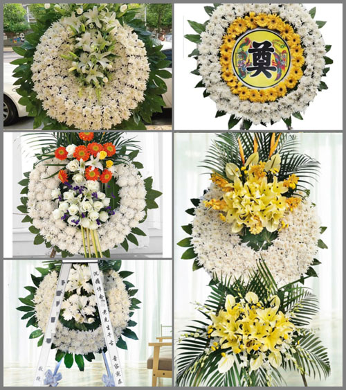 山东青岛平度市古岘镇六里村花圈速递